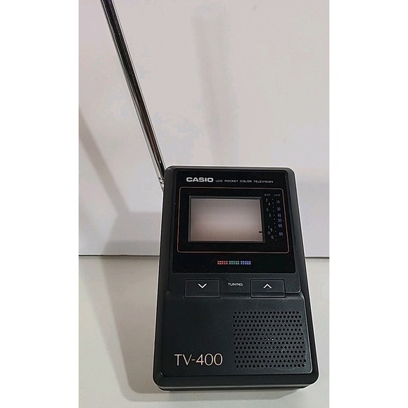 Vintage Casio TV-400 UHF VHF Pocket Color Television Japan - Picture 5 of 16